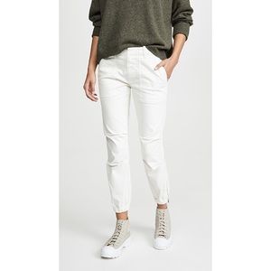 Nili Lotan Cropped Military Pants White